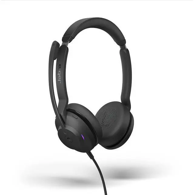 Alt view image 2 of 5 - Jabra Evolve2 30 UC Wired Headset, USB-C, Stereo, Black Lightweight, Portable Telephone Headset with 2 Built-in Microphones Work Headset with Superior Audio and Reliable Comfort