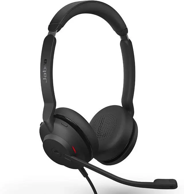 Alt view image 3 of 5 - Jabra Evolve2 30 UC Wired Headset, USB-C, Stereo, Black Lightweight, Portable Telephone Headset with 2 Built-in Microphones Work Headset with Superior Audio and Reliable Comfort