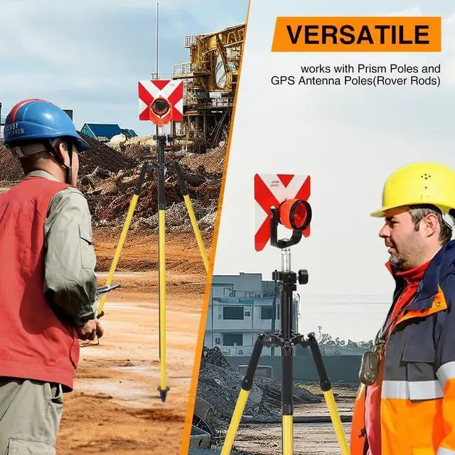 Alt view image 5 of 5 - Tripod Surveying Thumb Release, Aluminum Tripod for Prism Poles Surveying or GPS Poles of Total Station GPS GNSS