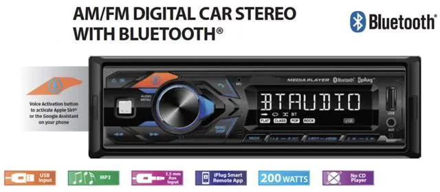 Alt view image 4 of 5 - Generic LS Tractor Radio 12V AM FM Bluetooth Streaming USB Easy Install Connect Harness No Wire Splicing Direct Plug & Play Stereo Heavy