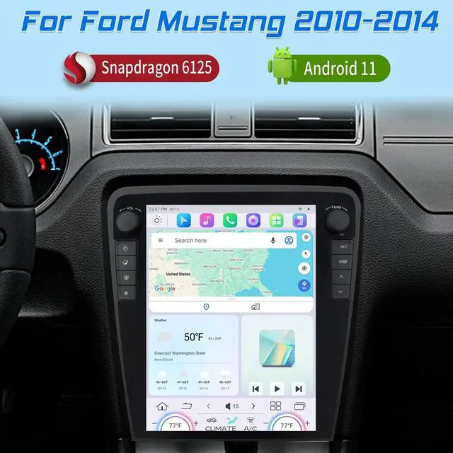 Alt view image 2 of 5 - Cidava 12.1 Inch Car Radio for Ford Mustang 2010-2014