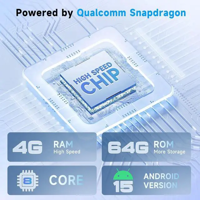 Alt view image 4 of 5 - 4G+64G with Qualcomm 8 Core Android 15 Car Stereo for Toyota Corolla/for Toyota Levin 2014-2017 Carpaly Android Auto 10.1 Touch Screen Radio OTA Upgrade, GPS, Bluetooth, DSP,SWC+Backup Camera