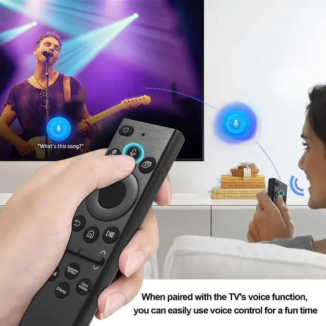 Alt view image 5 of 5 - Replacement Voice Remote Control for Samsung Smart TV, Compatible BN59-01385A,for Most 2018 to 2024 Smasung Crystal UHD/OLED/The Frame/Neo QLED 4K 8K Series TVs