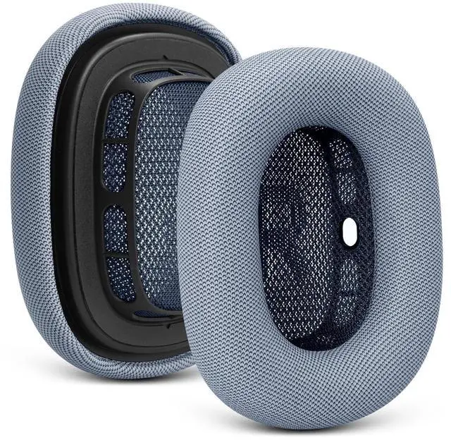 Main image of Ear Cushions Replacement for Apple AirPods Max - Upgraded Ear Cups for Air Pods Max 1 & 2 Gen. Headphones, GVOEARS Earpads Covers Sweatproof (Light Blue)