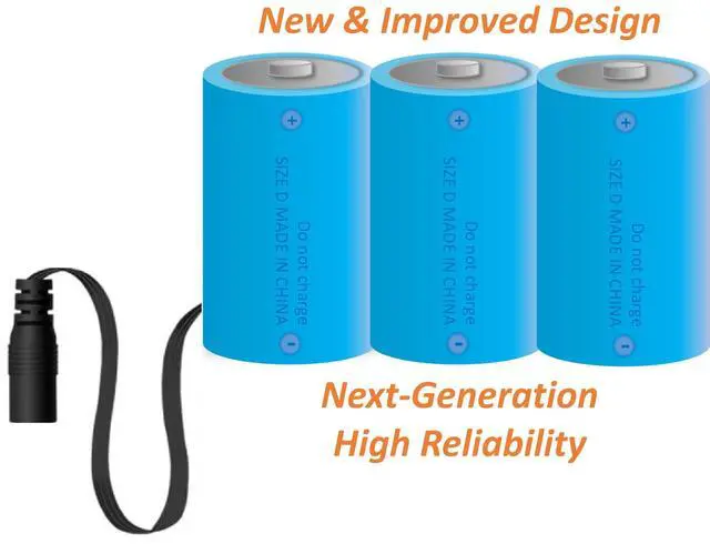 Alt view image 3 of 5 - 3 x D Next-Generation Heavy-Duty Battery Replacement Eliminator Kit for Toys, Flameless Candles & Other Electronic Devices