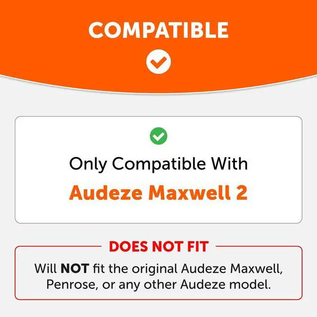 Alt view image 2 of 5 - WC Freeze Maxwell 2 Cooling Gel Replacement Earpads Compatible with Audeze Maxwell 2 Headphones by Wicked Cushions ^^ Freeze V2 Cooling Fabric ^^ Geo Grey