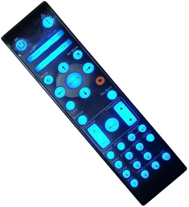 Alt view image 4 of 4 - Greenafil Replacement Remote Compatible for OPTOMA EH500, W515, EH515, W415, EH505, X605e, X600, X515, WU515T, WU515, W515T, EH515T, EH415, DH1017 (Backlight)