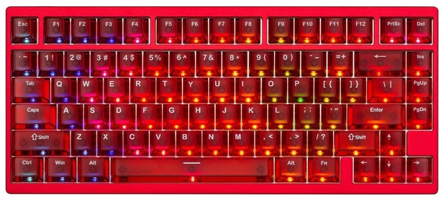 Main image of IROK MG75V2 Dual Chips Wired Magnetic Keyboard, 512KHZ Scan Rate, 8KHZ/ARGB/0.07MS Latency, Gasket Structure Waterproof Aluminum Keyboard(Red)
