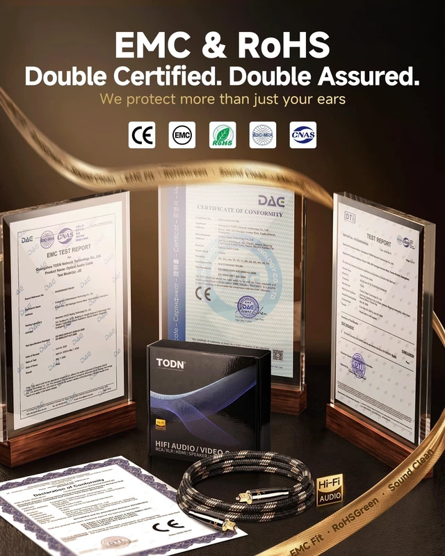 Alt view image 4 of 5 - TODN Optical Audio Cable Digital Fiber Optic Toslink S/PDIF Cable 4.9ft