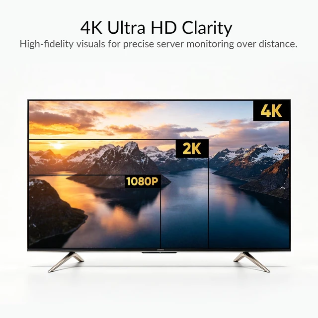 Alt view image 2 of 5 - AV Access 4K HDMI & USB KVM Extender Over Cat6/6A/7 Upto 230ft, HDR10