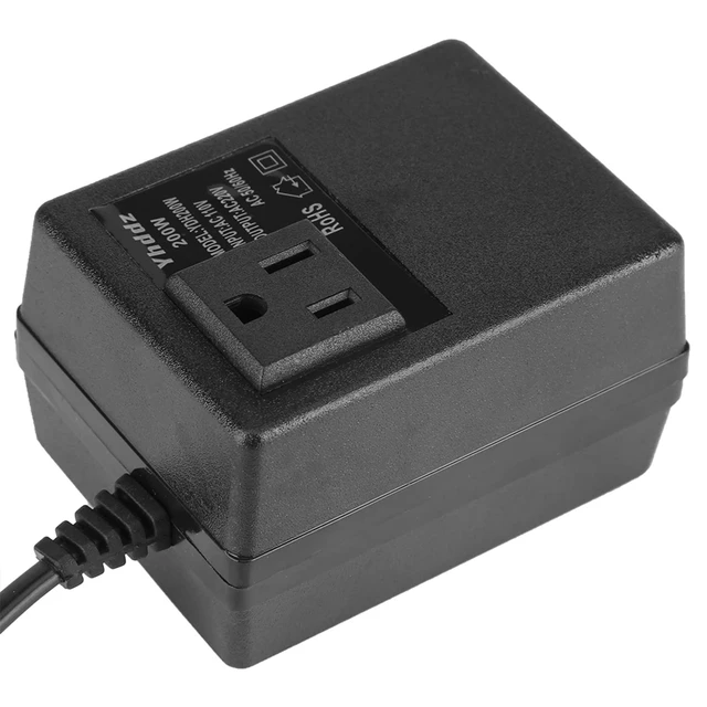 Alt view image 4 of 5 - Travel Voltage Converter 110V to 220V, 200W Step-Up