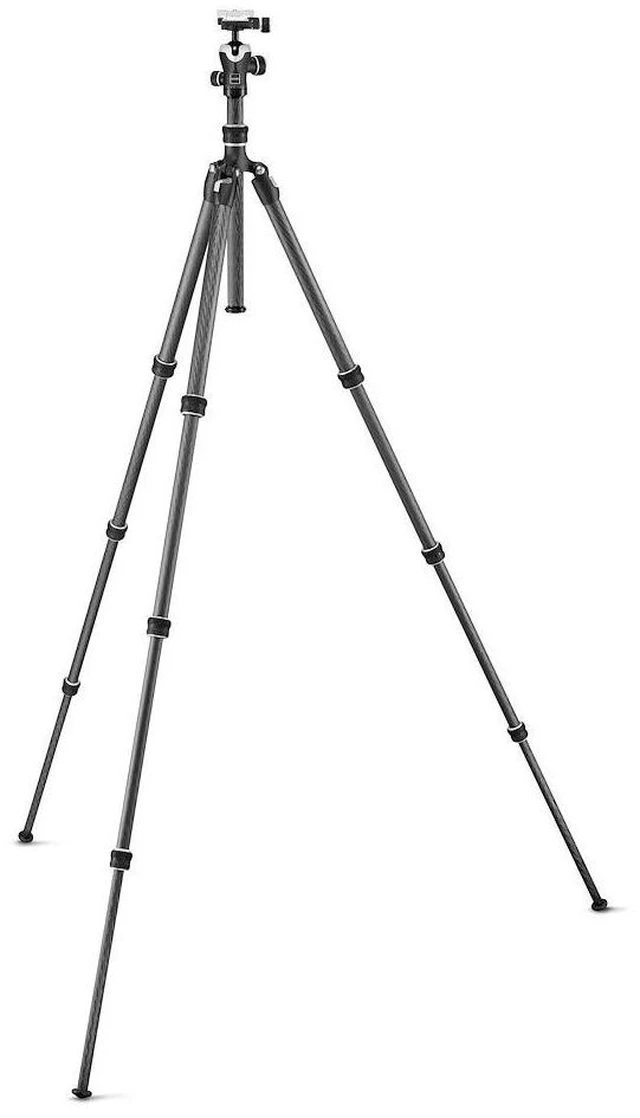 Alt view image 5 of 5 - Gitzo Traveler Series 1 Carbon Fiber Tripod Kit with Center Ball Head compatible with Sony a7, a9 Mirrorless Camera, Silver & Black (GK1545TA)
