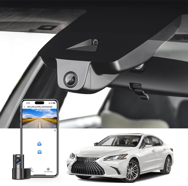 Main image of 4K Front & 2K Rear 2 Channel HDR Dash Cam for Lexus ES 2019-2025 (Model B)