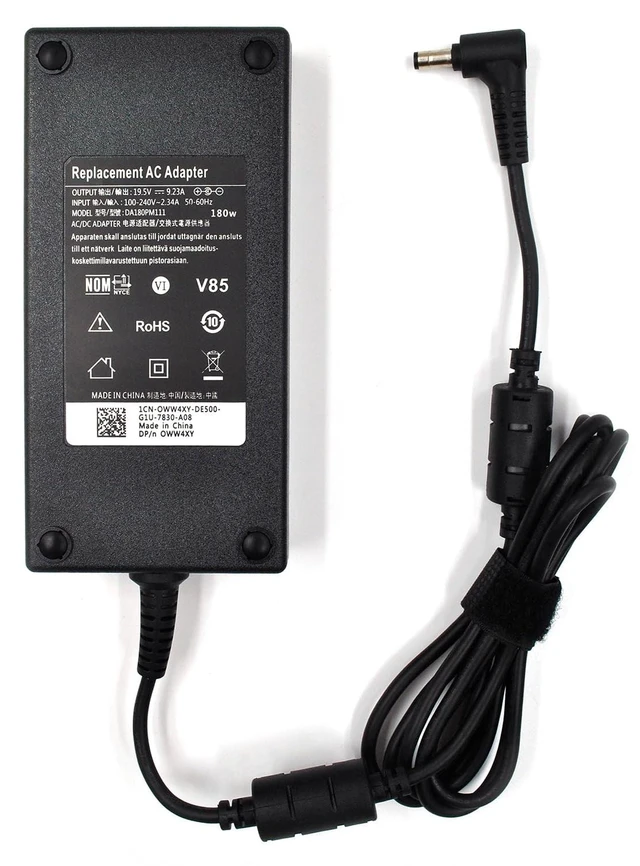 Alt view image 2 of 5 - 180W 19.5V 9.23A AC Laptop Charger Fit for MSI Gaming Laptop GS73VR GS63VR