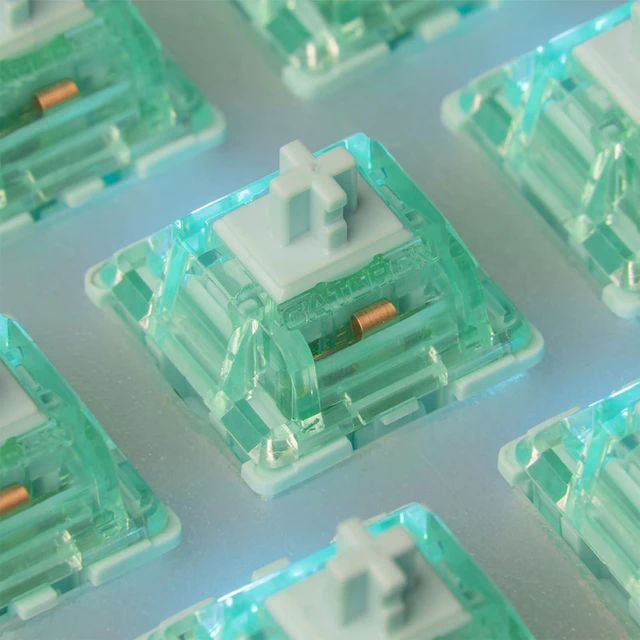 Alt view image 4 of 5 - kutethy Gateron Cap Anniversary Keyboard Switches 5 Pins Blue Green Pre-lubed Compatible for Gaming MX Mechanical Keyboard (72 PCS)