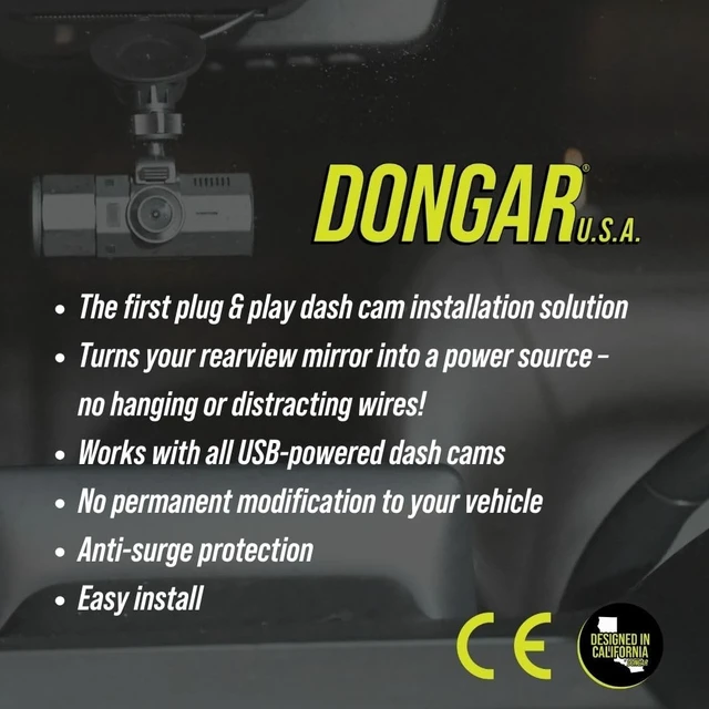 Alt view image 5 of 5 - Dongar Dash Cam Power Adapter (5-Pin Type A) for Select Toyota/Lexus with Roof Option Connector, Compatible w/ 2024+ Toyota Tacoma
