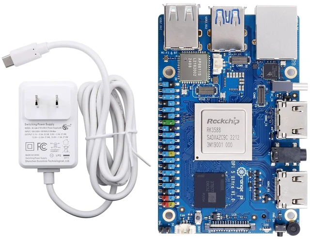 Main image of Orange Pi 5 Ultra 16GB RAM LPDDR5 Rockchip RK3588 Development Board, 8K Video Decoding 2.4GHz Frequency M.2 PCIE 2.5G LAN Wi-Fi 6E+BT 5.3/BLE Single Board Computer