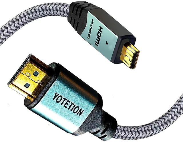 Main image of YOTETION 4K Micro HDMI to HDMI Male Cable 50FT, 4K@60Hz HDR Compatible for GoPro Hero, Canon/Nikon/Sony Zfc, Camera, Raspberry Pi 4, Video Capture Card