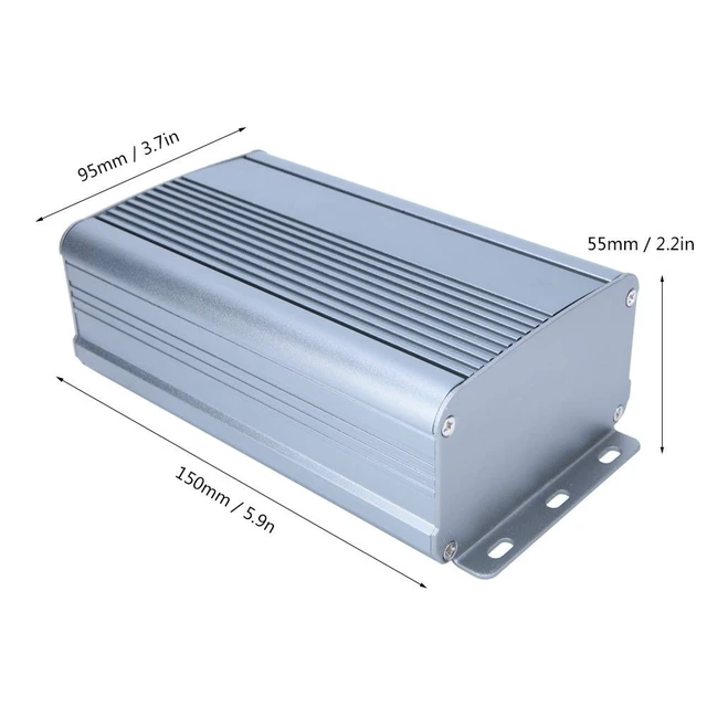 Alt view image 2 of 5 - Heat Sink Cooling Module Aluminum Heatsink, Aluminum Cooling Case Enclosure Electronic DIY Instrument Project Box Case 55 x 95 x 150mm