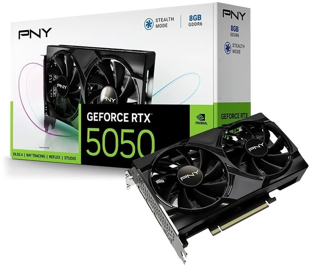 Main image of PNY NVIDIA GeForce RTX 5050 Dual-Fan Graphics Card