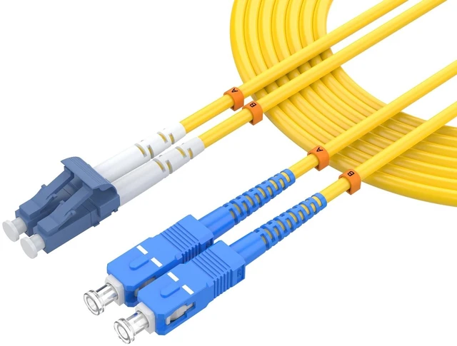 Main image of lidkew LC/UPC to SC/UPC Singlemode Fiber Patch Cable,50M/164ft OS2 Single Mode Duplex 9/125m, SMF LSZH Ethernet Fiber Optic Jumper Optical Patch Cord for SFP Transceiver, Router, Fiber Networks