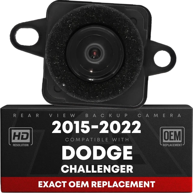 Main image of Rear View Backup Camera, Reverse Park Assist - Compatible with 2015-2022 Dodge Challenger - OEM 4672760AC, 592-059