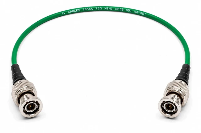 Main image of AV-Cables 6G HD-SDI BNC to BNC Cable, 1855A, 6ft, Green
