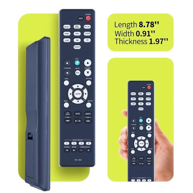 Alt view image 5 of 5 - RYQIF RC-1254 Remote Control for DENON AVR-S570BT