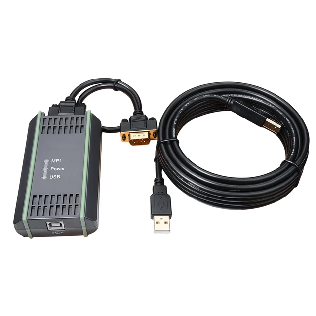 Alt view image 2 of 5 - RXLIFE PLC Programming Cable Compatible with Siemens S7-200/300/400, 6ES7972-0CB20-0XA0 Data Download Cable, USB to MPI/PPI/DP PC Adapter for S7 System, 16.4FT