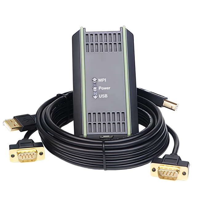 Main image of RXLIFE PLC Programming Cable Compatible with Siemens S7-200/300/400, 6ES7972-0CB20-0XA0 Data Download Cable, USB to MPI/PPI/DP PC Adapter for S7 System, 16.4FT