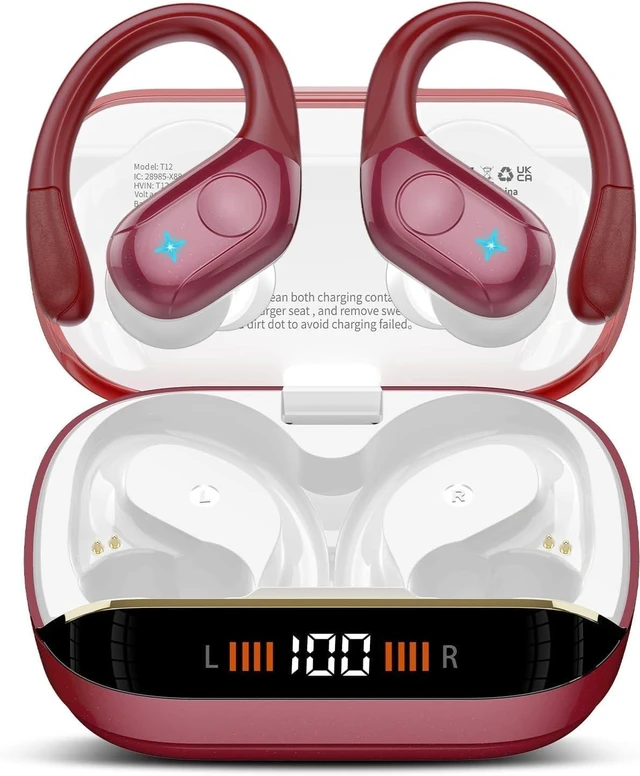 Main image of Ltinist Bluetooth 5.4 Headphones, 75H Sports Wireless Earbuds Bass Stereo
