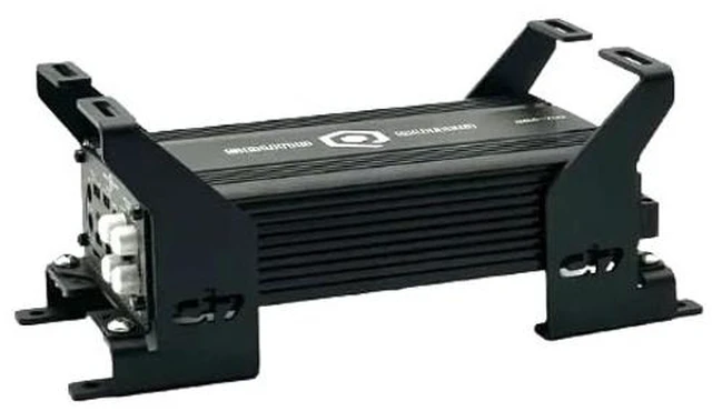 Main image of Droppin HZ Car Audio 2HD Mini 2 Amp Rack, Compact Steel Audio Equipment Rack for Motorcycle Installs, Black Powder Coat Finish, Racks for Sound Equipment, Amplifiers Not Included