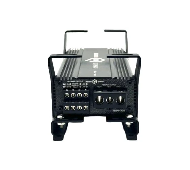 Alt view image 2 of 4 - Droppin HZ Car Audio 2HD Mini 2 Amp Rack, Compact Steel Audio Equipment Rack for Motorcycle Installs, Black Powder Coat Finish, Racks for Sound Equipment, Amplifiers Not Included