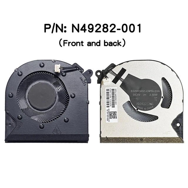 Alt view image 2 of 5 - New Replacement Cooling Fans for HP Envy x360 15-FH 15Z-FH 15-FE 15-FH0013DX 15-FH0097NR 15-FE0013DX 15-F0010CA Laptop P/N:N49282-001 N47948-001 EG50050S1-CM50-S9A EG50050S1-CM60-S9A DC5V 2.5W