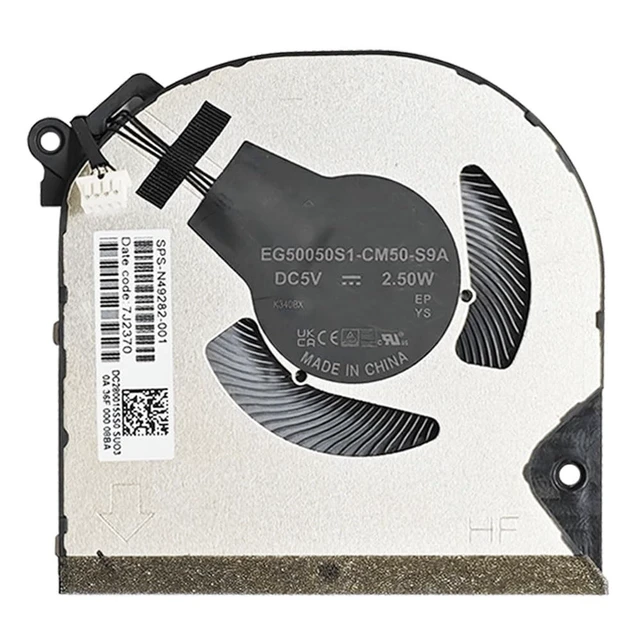 Alt view image 5 of 5 - New Replacement Cooling Fans for HP Envy x360 15-FH 15Z-FH 15-FE 15-FH0013DX 15-FH0097NR 15-FE0013DX 15-F0010CA Laptop P/N:N49282-001 N47948-001 EG50050S1-CM50-S9A EG50050S1-CM60-S9A DC5V 2.5W
