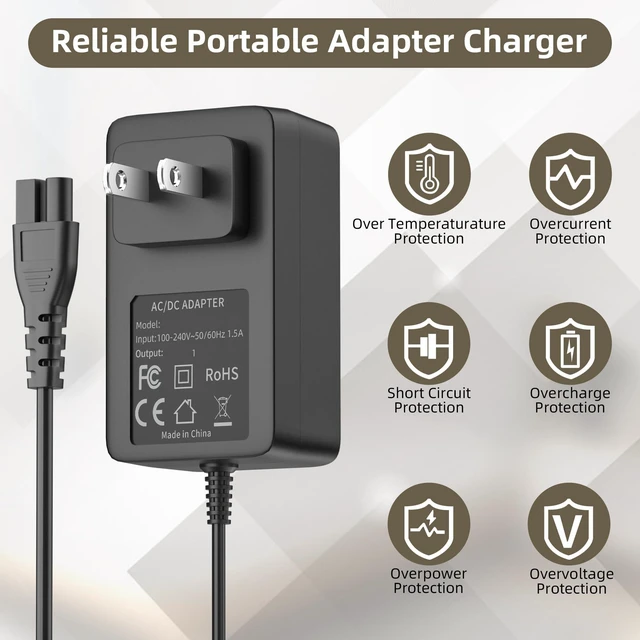 Alt view image 5 of 5 - 21V Charger for BUBLUE Pool Vacuum Compatible with BUBLUE Bubot 700 C1 Cordless Robotic Pool Vacuum Charger