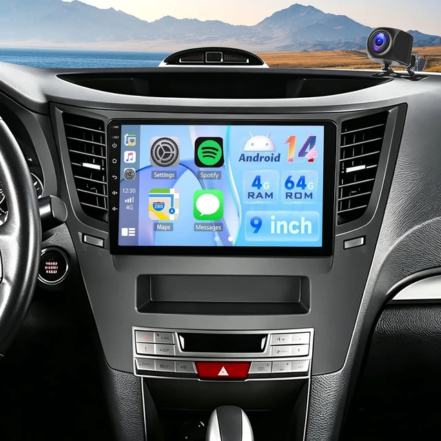 Main image of 4+64G Android 14 Car Radio for Subaru Outback Legacy 2010-2014