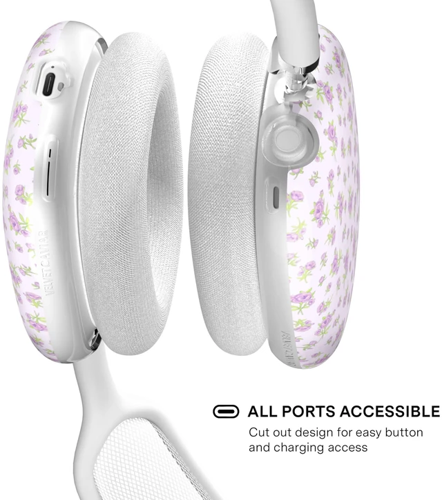 Alt view image 4 of 5 - VELVET CAVIAR Case Cover for AirPods Max 2 & 1 - Cute Protective Headphone Accesssories (Dainty Lilac Floral)