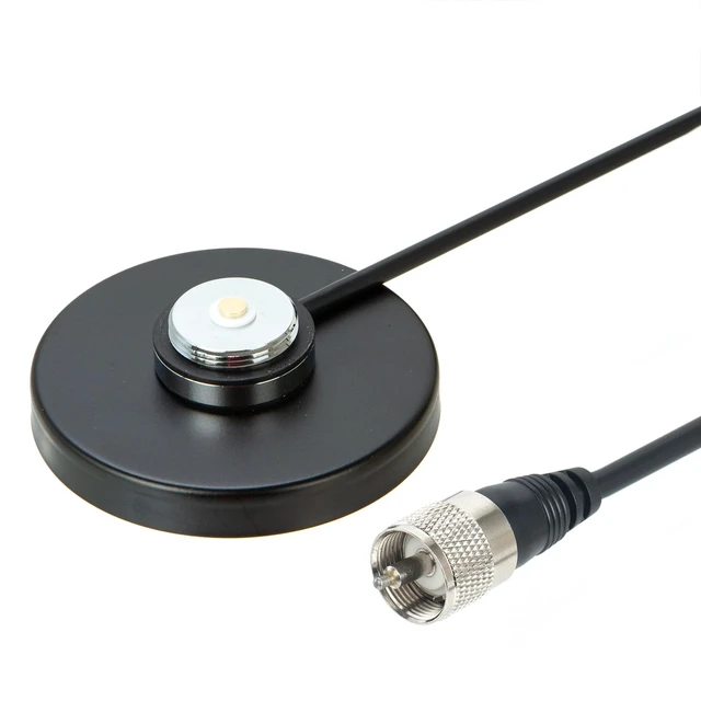 Alt view image 3 of 5 - YiNiTone NMO Antenna VHF UHF with 9CM/3.54" NMO Magnetic Mount Base (NB-90)