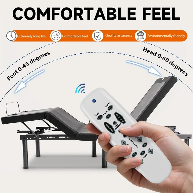 Alt view image 2 of 5 - Replacement Remote for Leggett & Platt Lifestyles S-Cape E95 Adjustable Bed