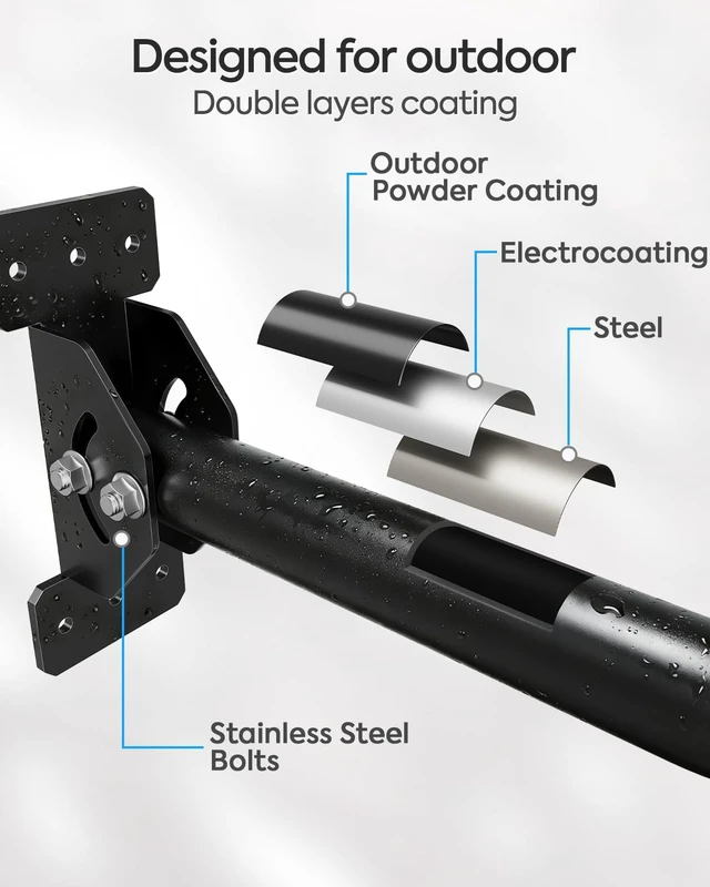 Alt view image 2 of 5 - MOUNTUP Starlink Roof Mount Gen 3 Standard 4 4X V4 Rustproof Pivot Pole