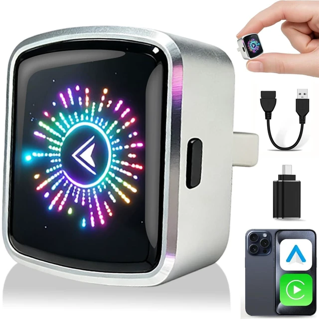 Main image of 2 in 1 Wireless CarPlay Adapter and Android Auto 2026 Upgraded, Plug and Play, Fast Stable Connection Car Play for iOS 10+, Android 11+ Version, Mini USB Design Adapter with Type-C Extension (S