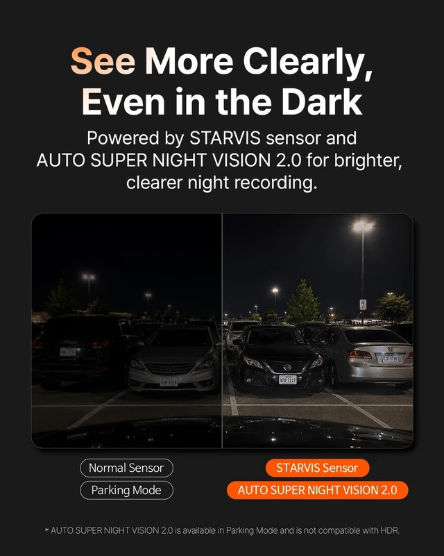 Alt view image 3 of 5 - FineVu GX9000 2K QHD Dual Dash Cam Front and Rear, 64GB SD Card Included