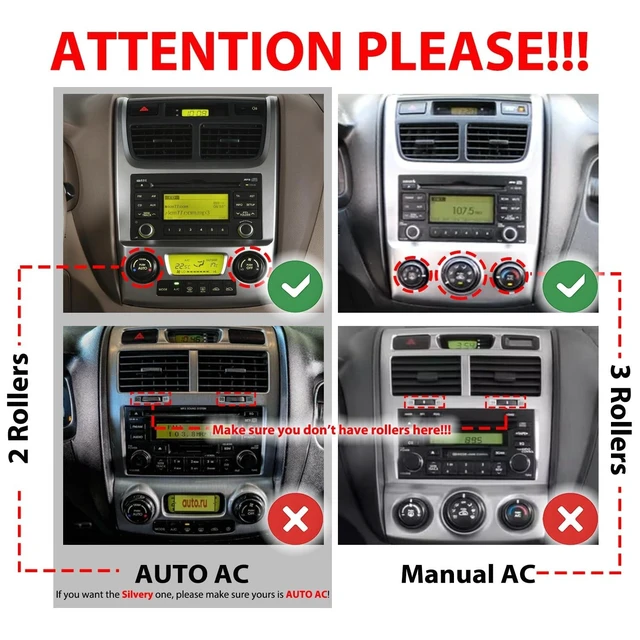 Alt view image 2 of 5 - for Kia Sportage 2005-2010 AUTO AC 2G+64G CarPlay Android Auto Navigation Stereo GPS Radio Reverse Camera Display 9" IPS Touchscreen Headunit Tablet Pad Media Player, if Applicable Quad Core Silvery