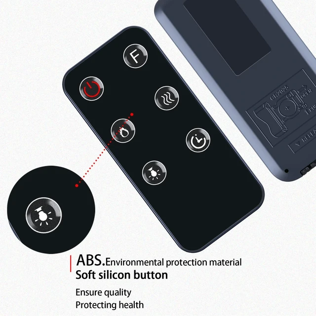 Alt view image 3 of 5 - WDZP New Fireplace Replacement Remote Control fit for Heartland IF-1350TCL IF-1340 IF-1350 IF-1360 IF-1370 IF-1380 Wall-Mount Metal Smart Electric Fireplace Heater