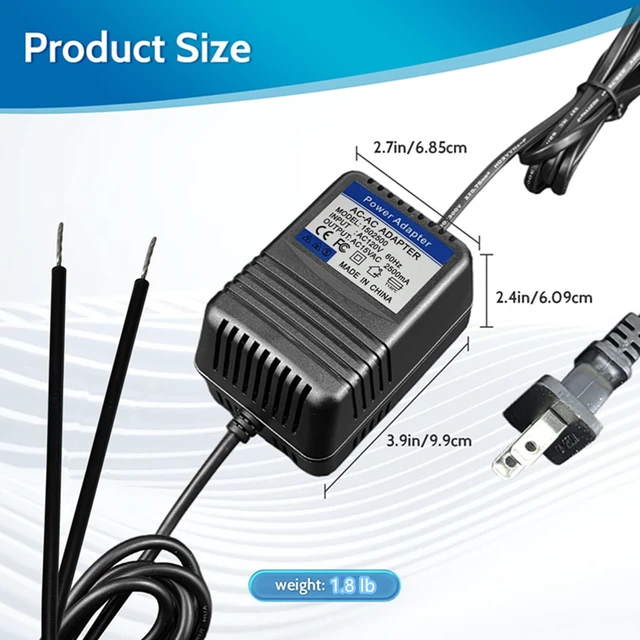 Alt view image 3 of 5 - MZSZYH 120V/15VAC Transformer Adapter for Acorn Stairlift Acorn
