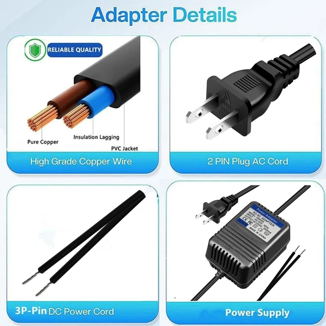 Alt view image 5 of 5 - MZSZYH 120V/15VAC Transformer Adapter for Acorn Stairlift Acorn