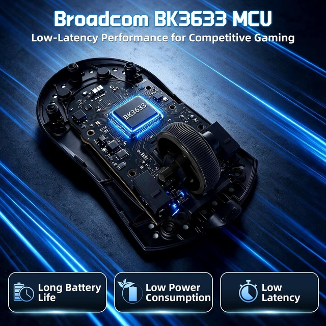 Alt view image 3 of 5 - ATTACK SHARK X11 PRO V2 Tri Mode Lightweight Wireless Gaming Mouse-Black