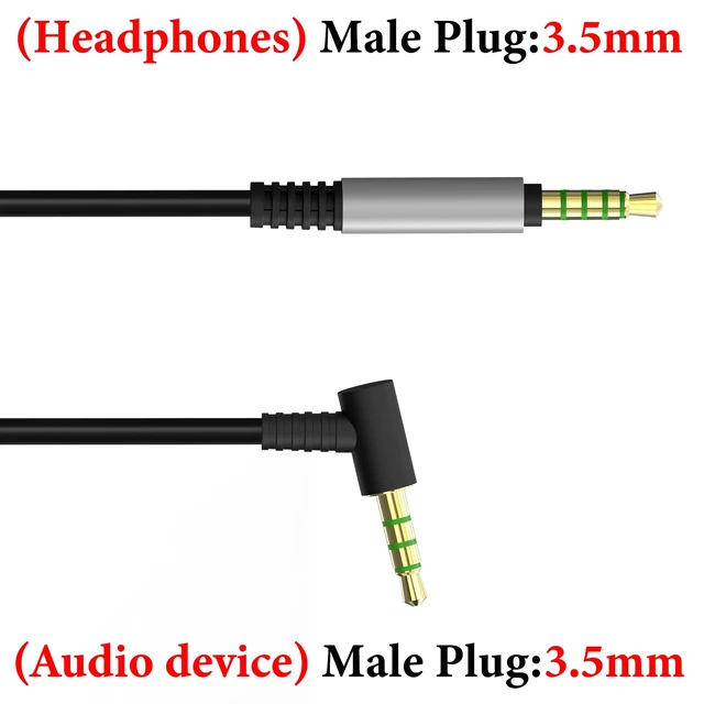 Alt view image 2 of 5 - GEEKRIA 3.5mm 5-Pole to 4-Pole Audio Cable Compatible with Logitech G Pro X/X2, G433, G233 Gaming Headset, Replacement Stereo Cord (4 ft / 1.2 m)