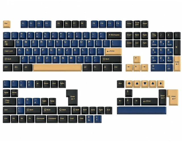 Main image of Fogruaden PBT Keycaps Set, Cherry Profile Custom Keycap for Mechanical Keyboard Keycaps(Cherry lanwushi)